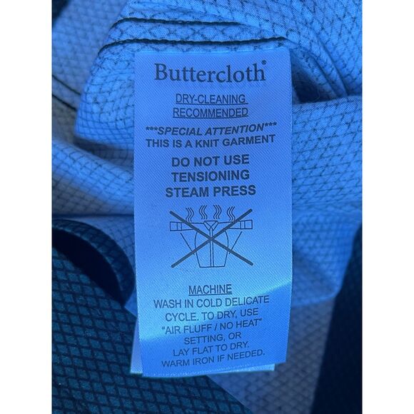 Buttercloth Green Black Regular Fit Button Up Shirt Top   Mens Size Large - Picture 5 of 10